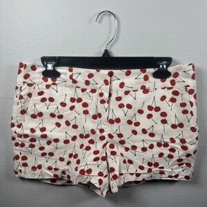Red & White Cherry Design Shorts from Loft Outlet